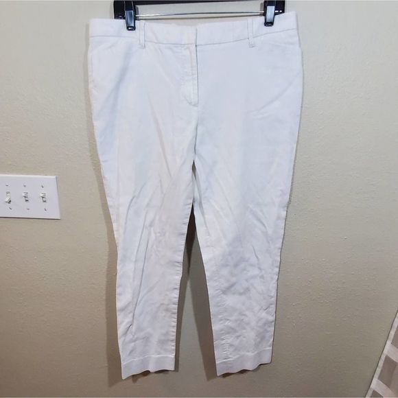 Gap white Beach Vacation slim cropped pants Size 12 - Picture 2 of 7